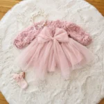 Svečana roze haljinica - Slika 6